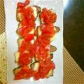 ミック＆ミリ's cooksnap of when they made ベーコンのチーズ焼き♪バジルトマトがけ♪.