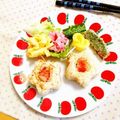 komutatata's cooksnap of when they made デコ弁✿　お花弁当.