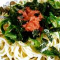 バナナ789's cooksnap of when they made 明太子の和風パスタ.
