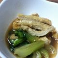 kaisa21's cooksnap of when they made うすあげとチンゲン菜のオイスターソース煮.