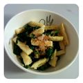 ｡Mi。's cooksnap of when they made 菜の花とカリカリ油揚げのおひたし.