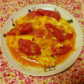 甘いものだーいすき's cooksnap of when they made 簡単！トマトとたまごの炒めもの.
