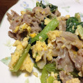 こうへい1206's cooksnap of when they made 豚肉と小松菜と卵のオイスター炒め.