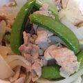 ￥ちゃん's cooksnap of when they made スナップえんどうと豚肉のぽん酢炒め.