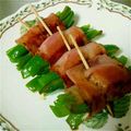 じょーーーー's cooksnap of when they made 豚丼のたれを利用☆ベーコンのピーマン巻き.