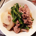 マリ02's cooksnap of when they made カブと豚コマ☆簡単めんつゆ煮.