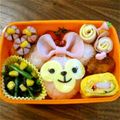 ★Ribbon★'s cooksnap of when they made キャラ弁ダッフィー＆シェリーメイ♡.