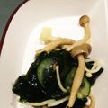 kuppyぽぅ's cooksnap of when they made 即席！きゅうり、ワカメ、しめじの酢の物.