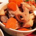 shokotang's cooksnap of when they made 根菜と鶏肉とこんにゃくの煮物.