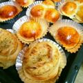 mahmican's cooksnap of when they made チョコチップ＆ハムとチーズの惣菜パン.