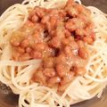 asakotani's cooksnap of when they made easy！ゆず胡椒香る納豆パスタ.