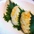 ミナミハコフグ☆'s cooksnap of when they made シソとチーズの味噌おにぎり♪.
