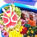 chiro_nyan's cooksnap of when they made キャラ弁　仮面ライダーウィザード.
