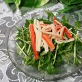 mielle's cooksnap of when they made 水菜と新玉とカニカマのサラダ♪.