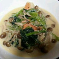 しーにょろ's cooksnap of when they made 鶏白だしで旨コク☆鮭と小松菜のクリーム煮.