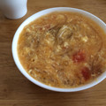 kaho310's cooksnap of when they made トマトと玉ねぎのふわふわ玉子スープ.
