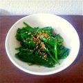 ハクサマ's cooksnap of when they made ほうれん草のﾅﾑﾙ.