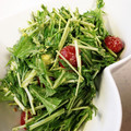 まちゃを's cooksnap of when they made アボカドとトマトと水菜のわさびマヨサラダ.