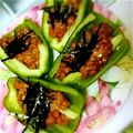 nonchan26's cooksnap of when they made 簡単すぎる！！ピーマンの納豆詰め.