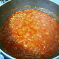 嫁いで母になった朱猫's cooksnap of when they made 簡単♡絶品ミートソース.