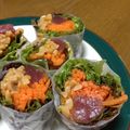 わ五助's cooksnap of when they made まぐろ納豆生春巻き　梅ドレッシングで.