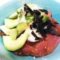 sonosa's cooksnap of when they made びんちょうまぐろの漬け丼.