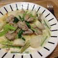 sucylemon's cooksnap of when they made カブと鶏肉のクリームパスタ.
