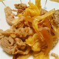 ひとみん0921's cooksnap of when they made 豚肉とキャベツのごま生姜炒め.