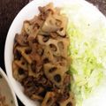まいくっぱ's cooksnap of when they made やみつき♡豚とレンコンの生姜焼き.