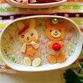 さーやgogo's cooksnap of when they made キャラ弁＊型抜きで簡単くまちゃん.