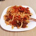 mirapy's cooksnap of when they made 切って炒めるだけ！うどんでミートソース.