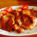 あ～みんみんぜみ's cooksnap of when they made 生姜焼き　簡単おいしい！　まな板不要！.