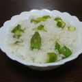 mmameco's cooksnap of when they made アスパラごはん.