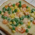 べるり's cooksnap of when they made 一人ご飯に♪ミックスベジトースト☆.
