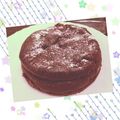 ときあき's cooksnap of when they made 簡単☆材料3つ？！濃厚チョコケーキ.