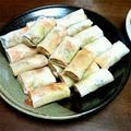 鱈子たっぷり's cooksnap of when they made スナップエンドウのカレー春巻.