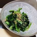 ∞もゆ∞'s cooksnap of when they made 栄養たっぷり☆小松菜のごまあえ.
