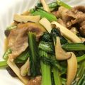 まみチャン。's cooksnap of when they made 栄養満点！小松菜と豚肉のバタポン炒め.