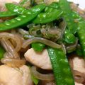 イナバニ〜's cooksnap of when they made ササミとさやえんどうの生姜醤油煮.