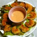 おちゃだです。's cooksnap of when they made 焼くエビフライ.