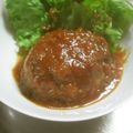 megu238's cooksnap of when they made 絶品！玉ねぎソースハンバーグ.