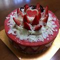 ソプラノアルトテナー's cooksnap of when they made 簡単☆きれいな苺のチーズケーキ.