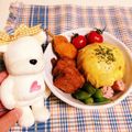 eveg's cooksnap of when they made キャラ弁にも☆簡単可愛いプチオムライス.