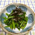 デカちゃん's cooksnap of when they made ノンベイ直伝♪ホウレン草はワサビ醤油っす.
