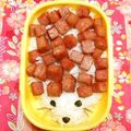 シャンプーハット's cooksnap of when they made お弁当に✿スパムでハリネズミ.