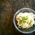 ぷんみつむつ's cooksnap of when they made シャキシャキ蓮根とチキンの和風パスタ.