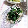ＴＯＭＯＷＡＴ's cooksnap of when they made 春菊としめじの酢の物.