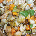 こうえ's cooksnap of when they made 黒酢で野菜炒め♪　※酢豚風味※.
