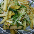 息子は怪獣♪'s cooksnap of when they made 水菜とじゃがいものコンソメ炒め.