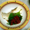 zubolunch's cooksnap of when they made 簡単！レンジ白身魚酒蒸し梅肉タレを添えて.